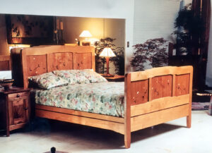 Alser Greene and Greene bed with Sweet Pea Inlay