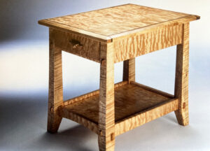 Curly Pacific Maple Side Table