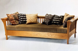 White Oak Arts and Crafts Settle